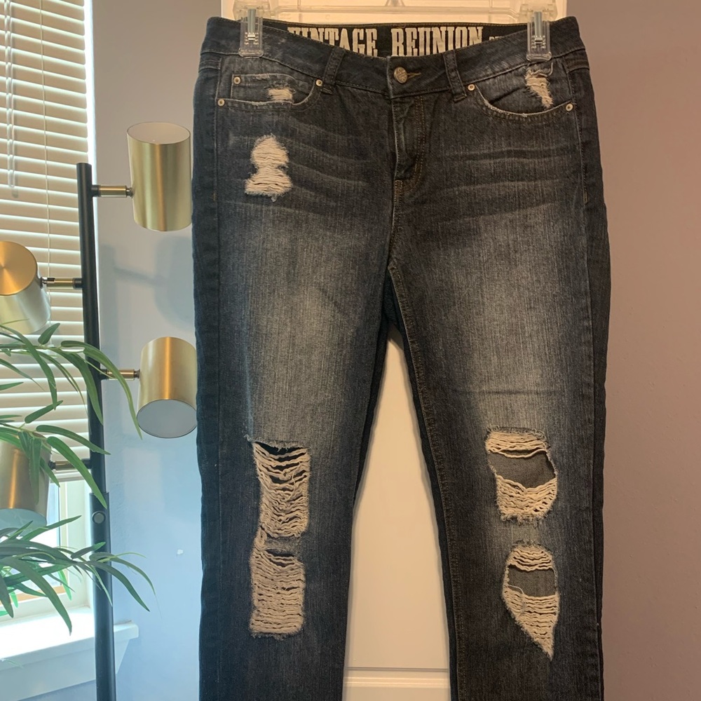 Ripped Boyfriend Jeans